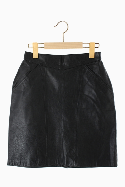 REAL LEATHER SKIRT 리가먼트